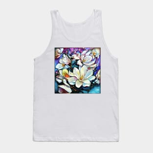 White magnolia Tank Top